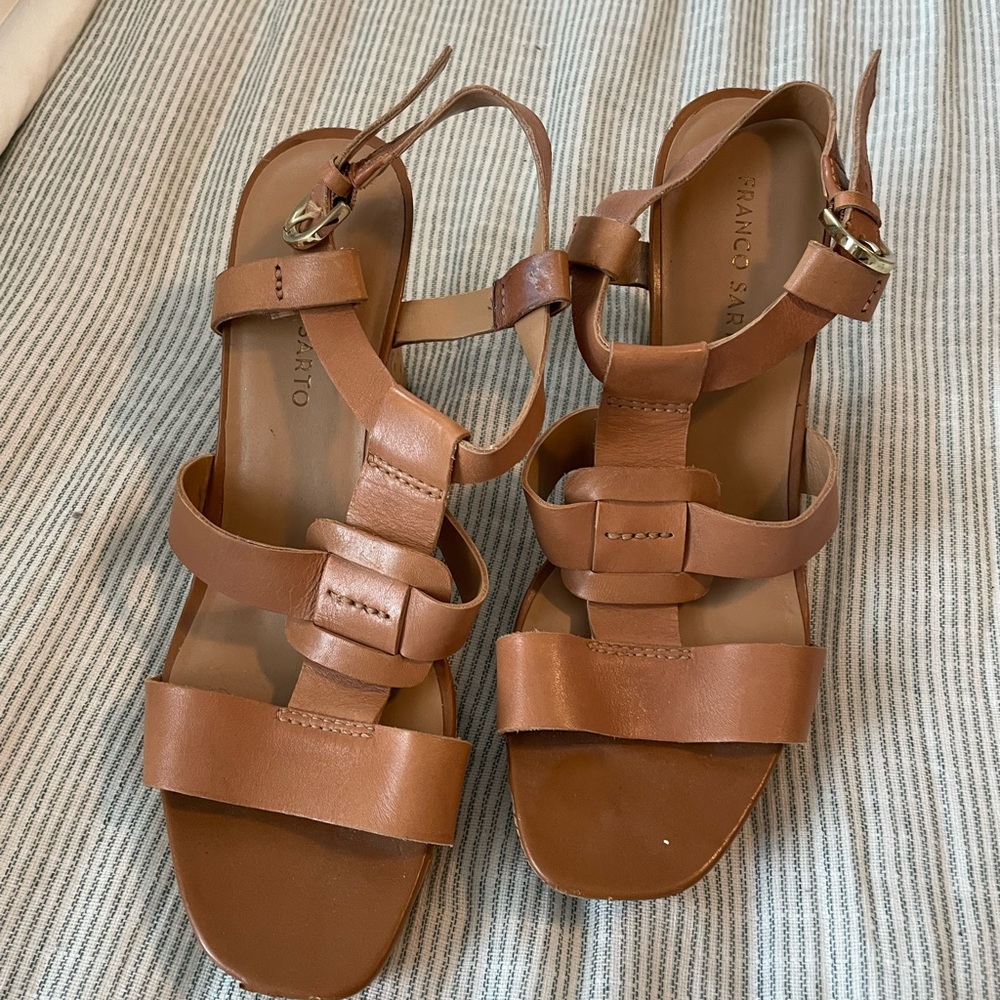 Franco Sarto Women's Brown Strappy Sandals